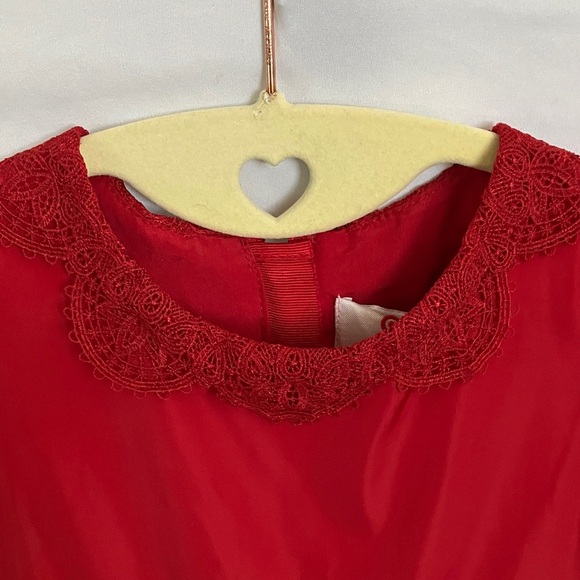 Target x Neiman Marcus-Jason Wu:Red Holiday/Christmas Dress- Gold tone-24 Months - Picture 5 of 16